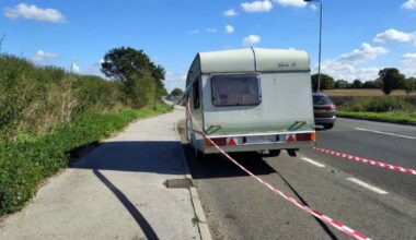 Caravan filled with a ‘whirlwind of waste’ dumped on A52 near Saxondale Island