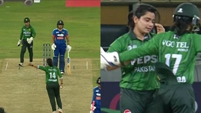 Fatima Sana gave a send-off to Shafali Verma after dismissing her. (Screengrabs - SonyLiv)