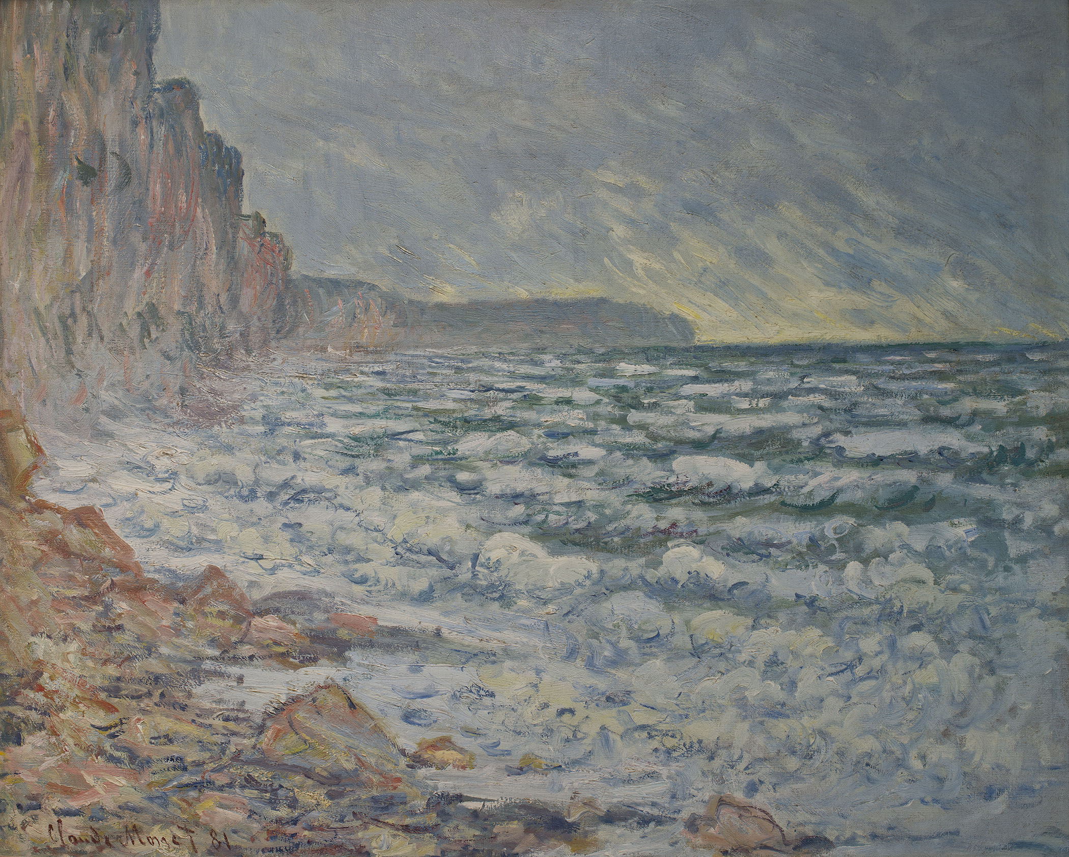 Monet’s Fécamp, Seaside, an oil painting from 1881