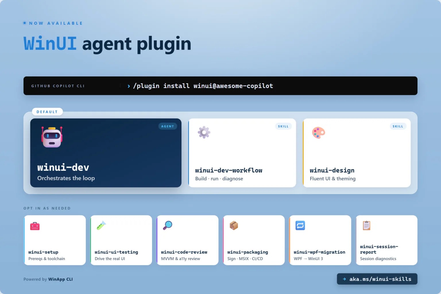 WinUI using agents