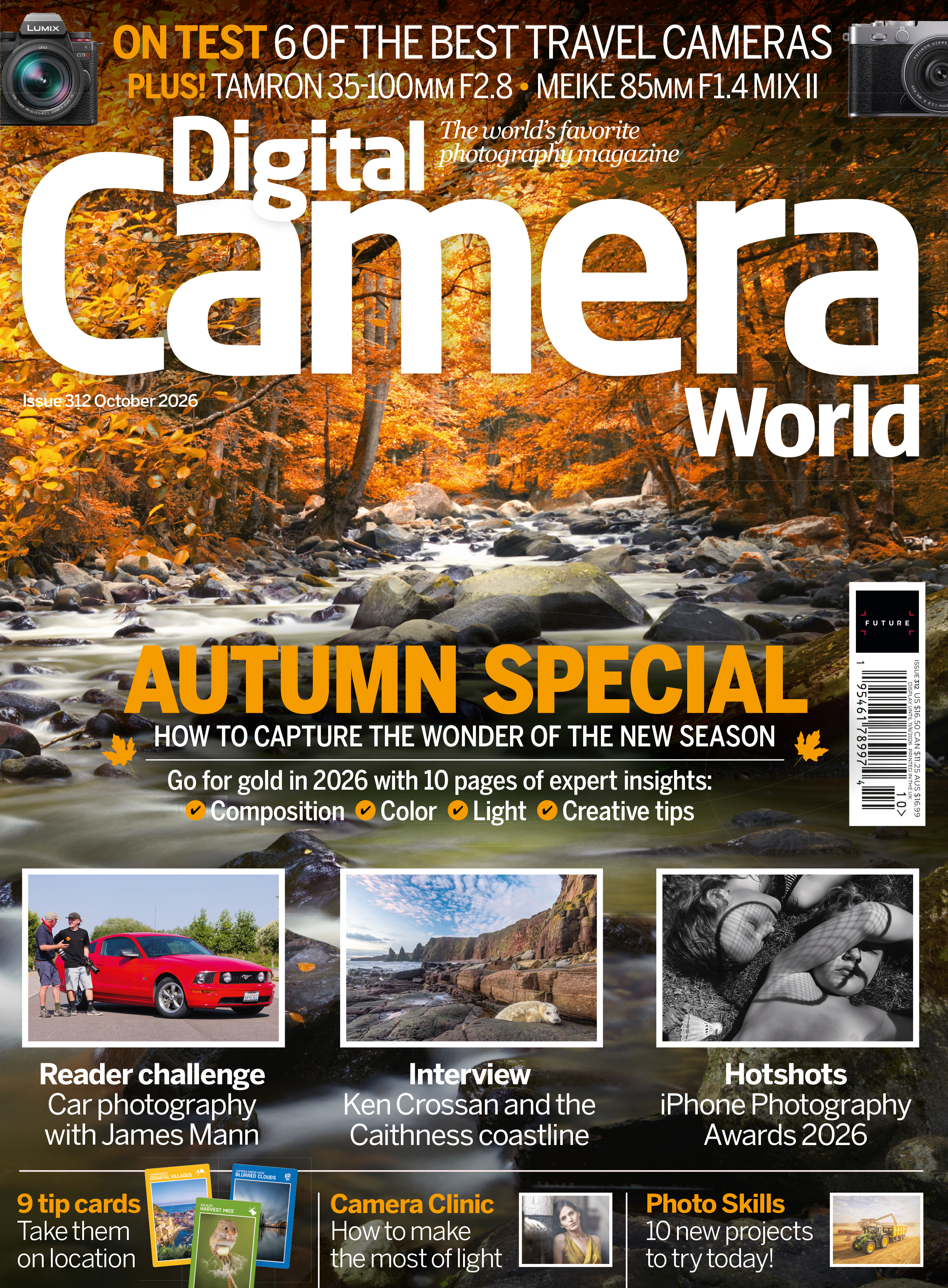 Photo of the front cover of issue 312 (October 2026) of Digital Camera World magazine