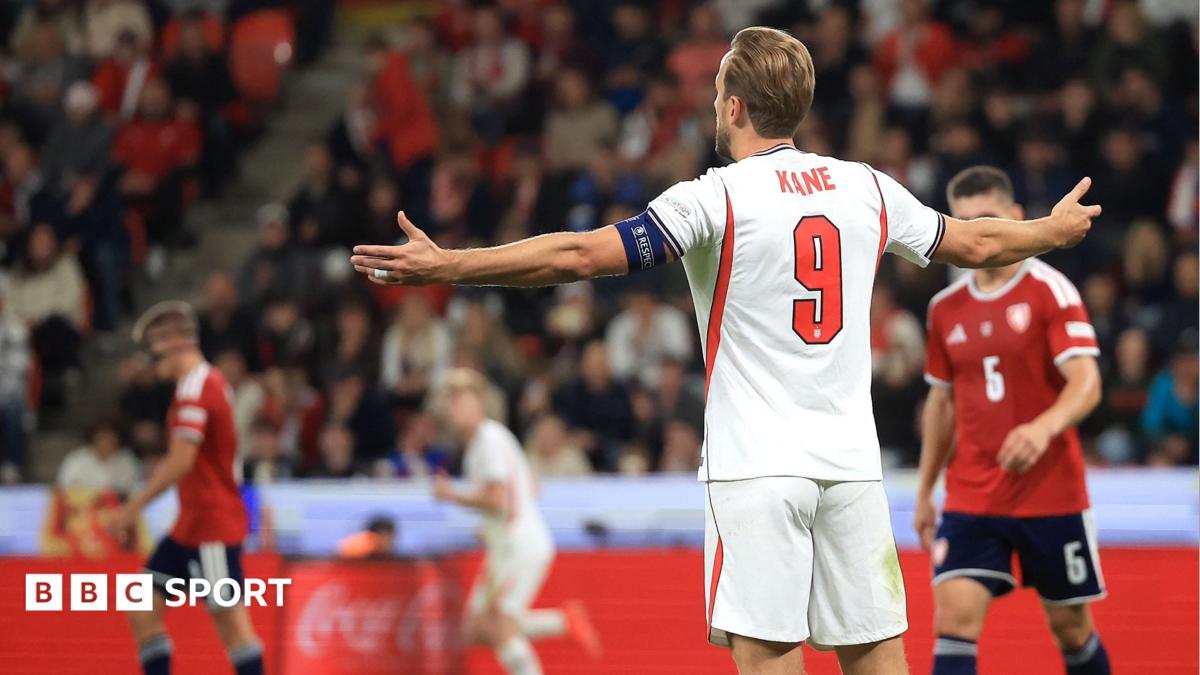 England captain Harry Kane is frustrated during the Uefa Nations League game against the Czech Republic in Prague.