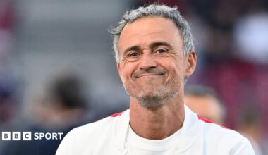 Luis Enrique smiling