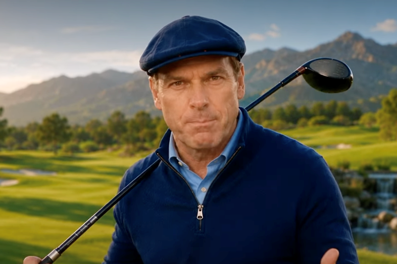 AI golf commentator Duff Foreman, who will call the $100,000 New Mexico Open alongside Notah Begay.