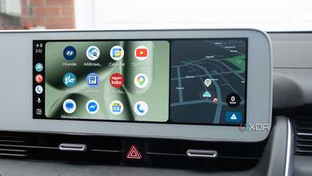 Android Auto's home screen.