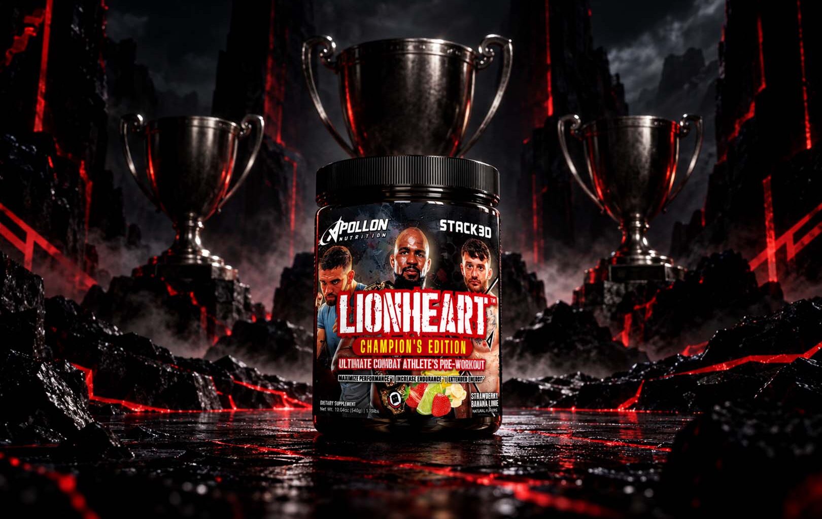 Apollon x Stack3d Lionheart Champion's Edition pre-workout