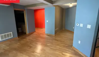 An Oddly Shaped Room Is Made into a Functional Living Room
