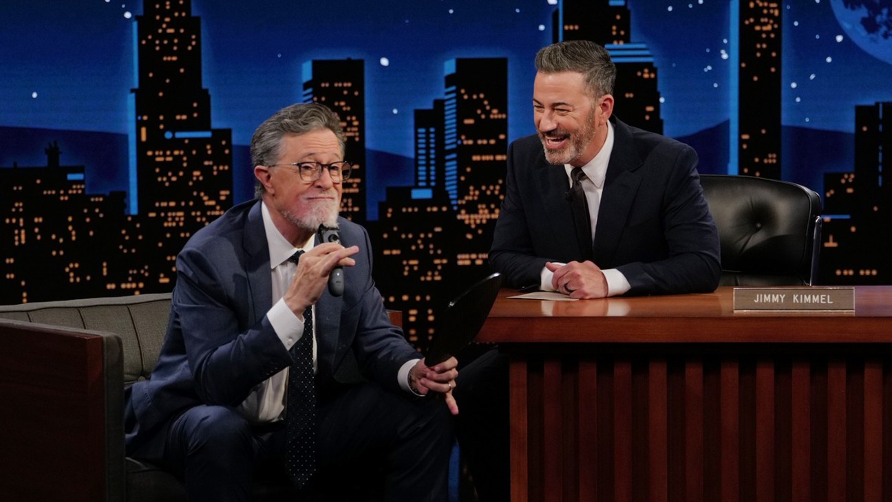 Stephen Colbert on Jimmy Kimmel Live! Sept. 15, 2026.