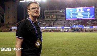 Valdas Dambrauskas looks on after leading Sabah into the Champions League