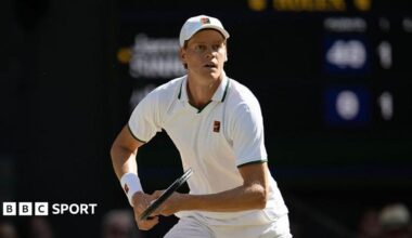 Jannik Sinner at Wimbledon