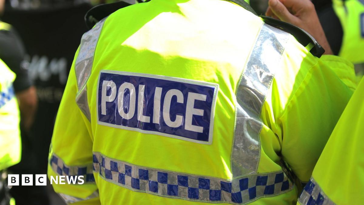 Generic police image of back of officer