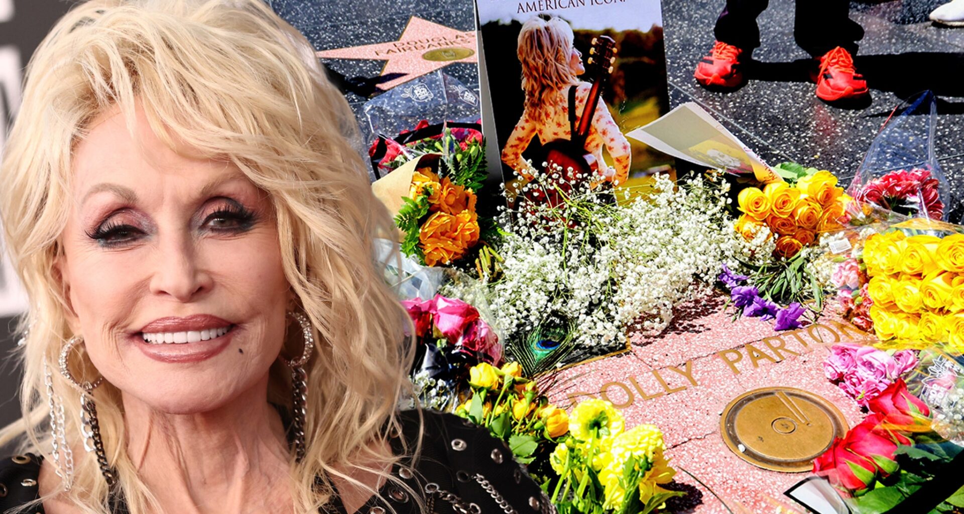 Dolly Parton's Hollywood Star Damaged After Flowers Stolen, Name Scratched