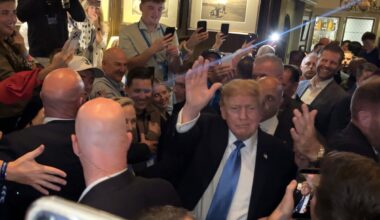 Trump continues visit to Ireland at his golf course amid Irish unity row