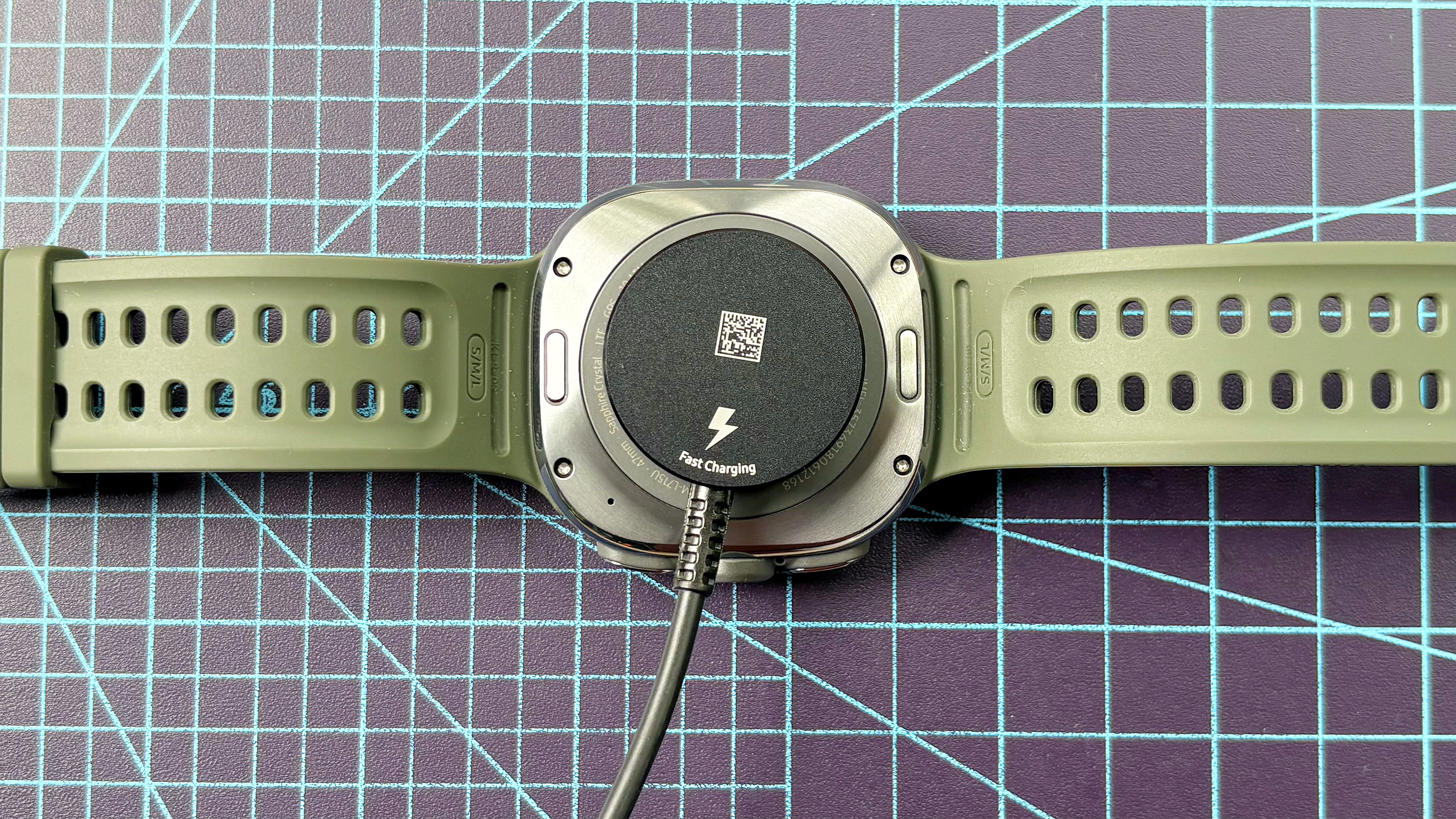 Close-up look at the Samsung Galaxy Watch Ultra 2 smartwatch