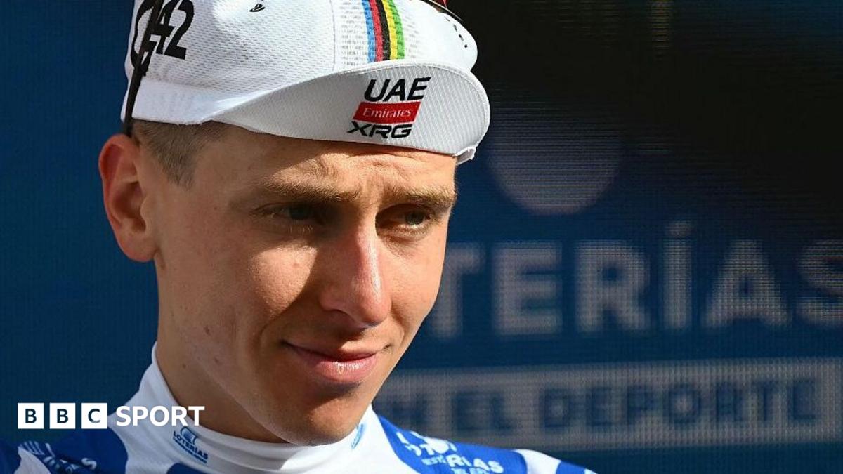 Tadej Pogacar wearing a cap