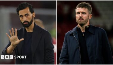 A collage of two images of Fulham coach Alvaro Arbeloa and Manchester United boss Michael Carrick