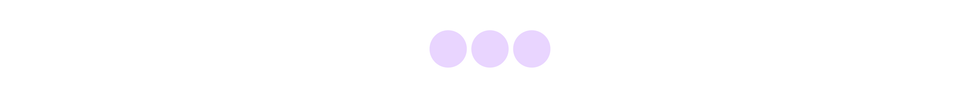 Three purple circles on a white background. Three purple circles on a white background.