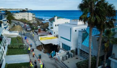 Huge sinkhole forms outside of Nicholas Cage’s Malibu mansion