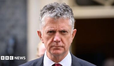 National Security Adviser of the United Kingdom Jonathan Powell is pictured outside 10 Downing Street in October 2025.