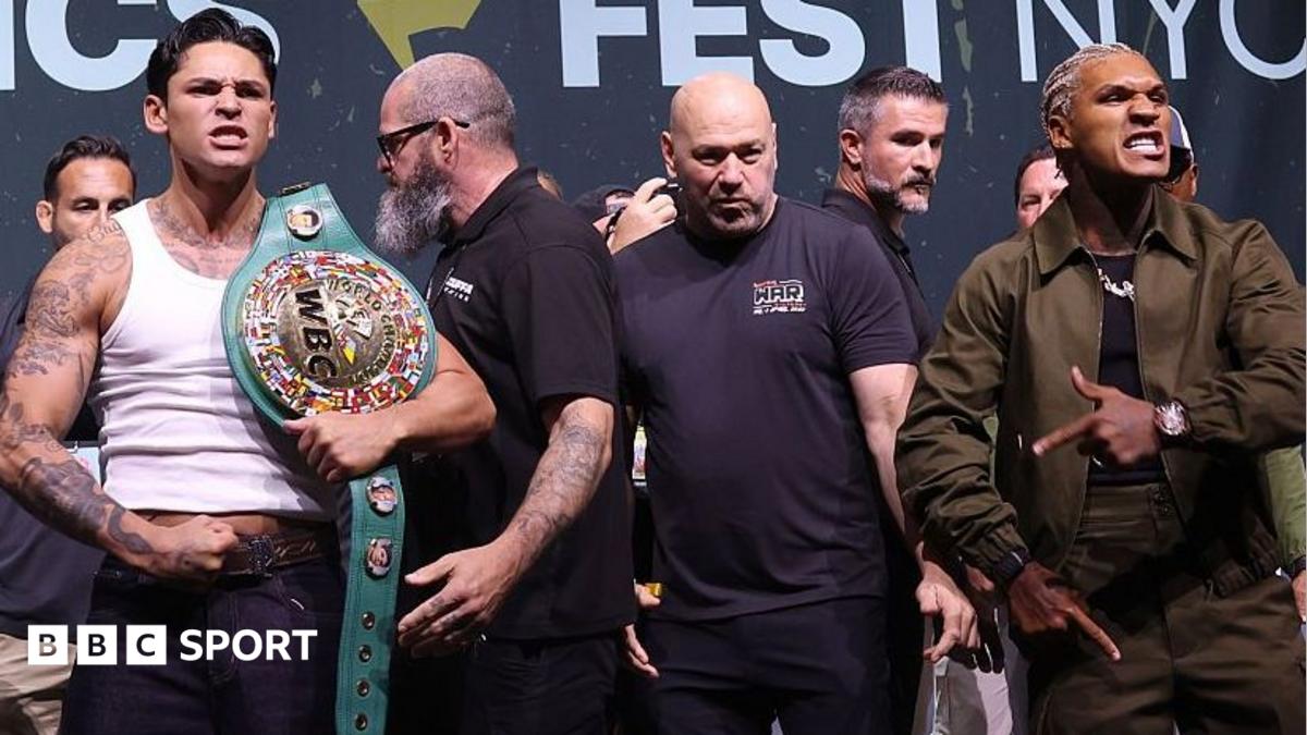 Conor Benn is shirtless and wearing black shorts