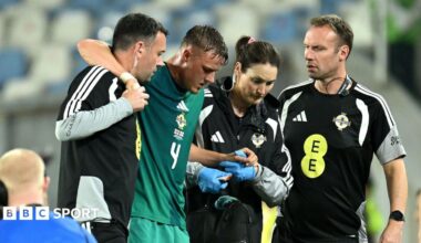 Northern Ireland: Daniel Ballard returns to Sunderland after hamstring injury on international duty
