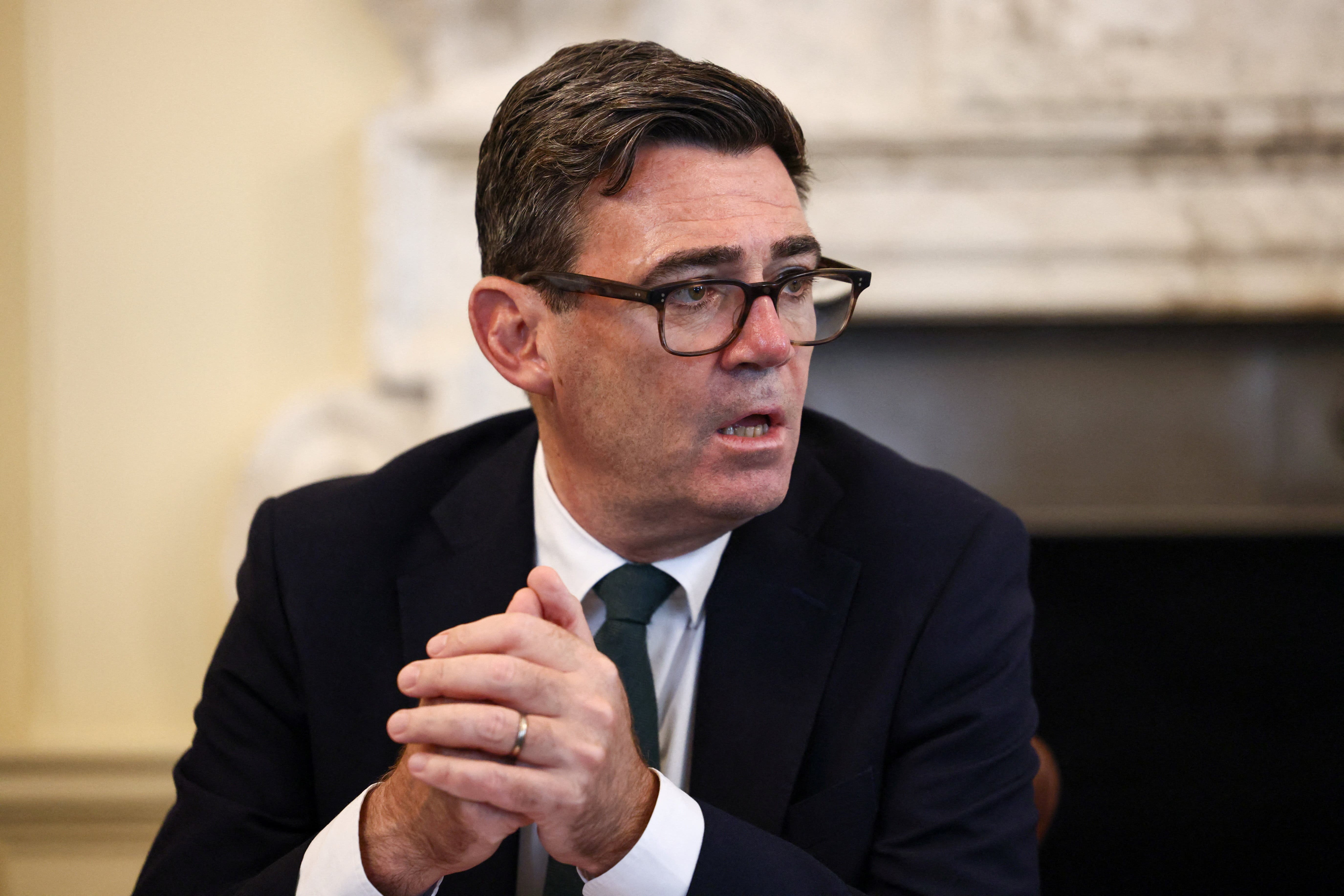 Burnham reiterated the UK’s support for Ukraine and for recent US-led peace negotiations, Downing Street said