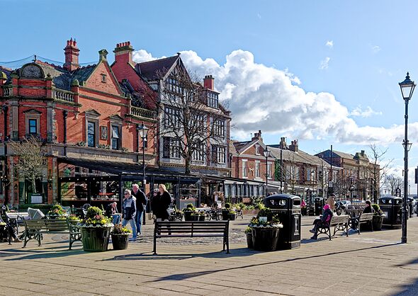 Real estate buildings in Lytham St Annes Lancashire UK