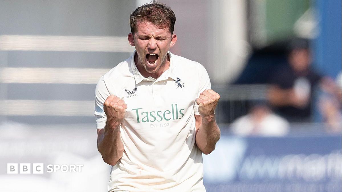 Matt Milnes celebrates with his mouth open