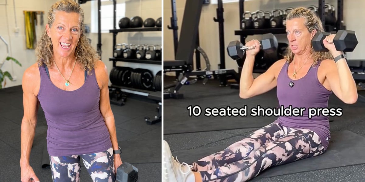 Sally Gunnell, 60, shares the 5 easy dumbbell exercises women need to stay 'fit and strong as we age'