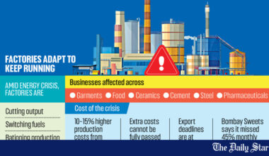 Energy crisis forces businesses to cut output, seek alternatives