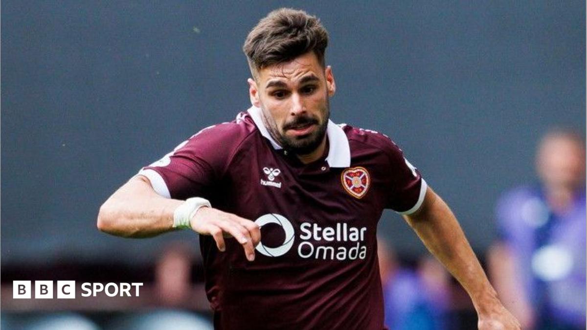 Hearts striker Claudio Braga