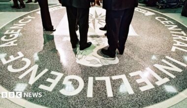 Floor at CIA lobby in Virginia