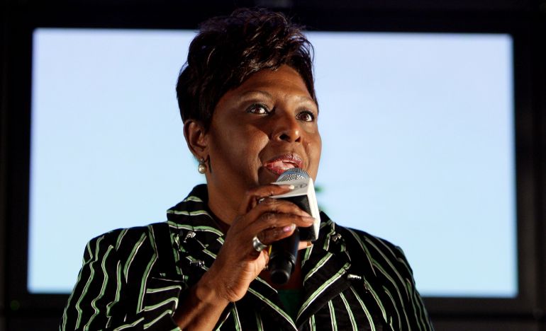 Jamaica's Minister of Youth, Sports and Culture, Olivia Grange attends the AIPS and Laureus Press Celebration 'Champions in Sport for Good' during day six of the 12th IAAF World Athletics Championships at Casa Italia, Hotel Ellington on August 20, 2009 in Berlin, Germany. [Mark Dadswell/Getty Images]