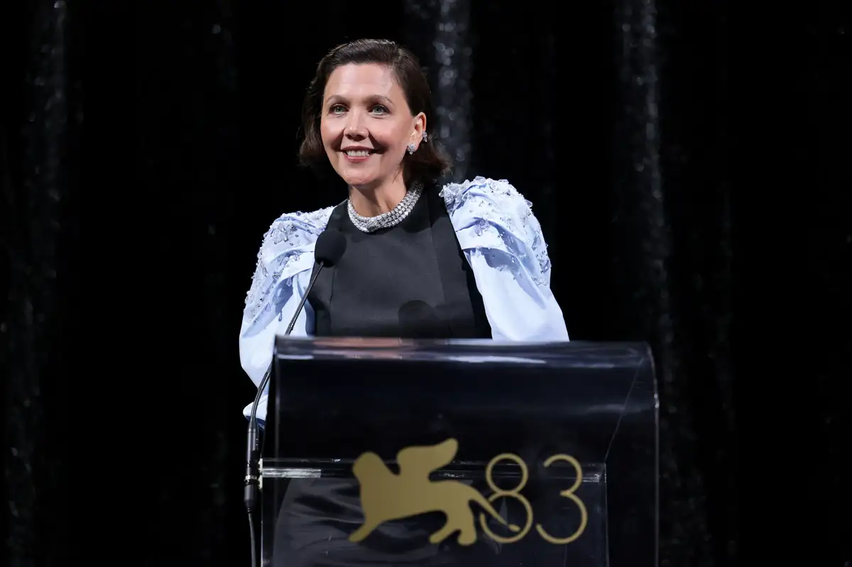 Venice jury chair Maggie Gyllenhaal compares Gaza documentary to film about Holocaust