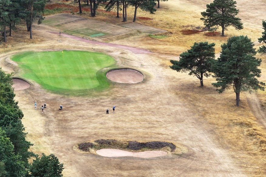 A hot and dry summer changed the look of golf courses in 2026.