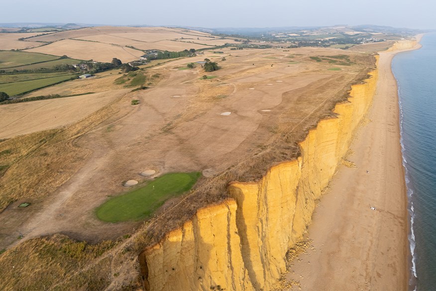 Coastal erosion is a major threat to many links golf courses.