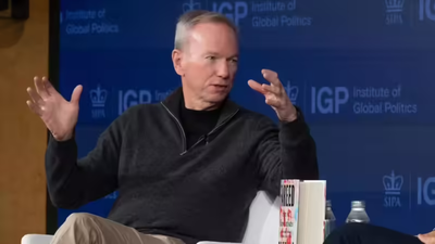Google's former CEO Eric Schmidt warns: Within 5 years, AI could …