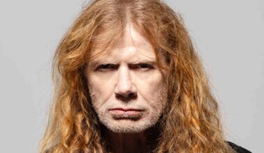 Megadeth&lsquo;s Dave Mustaine posing for a photograph in 2026
