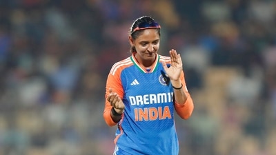 Harmanpreet Kaur becomes the first cricketer to captain a team in 150 T20Is. (X Images)