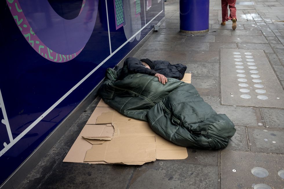 Homeless man