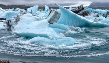 Mini Tsunami Forms from Iceberg Explosion in Wild Iceland Video