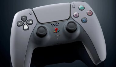 A PlayStation controller appears in retro grey.