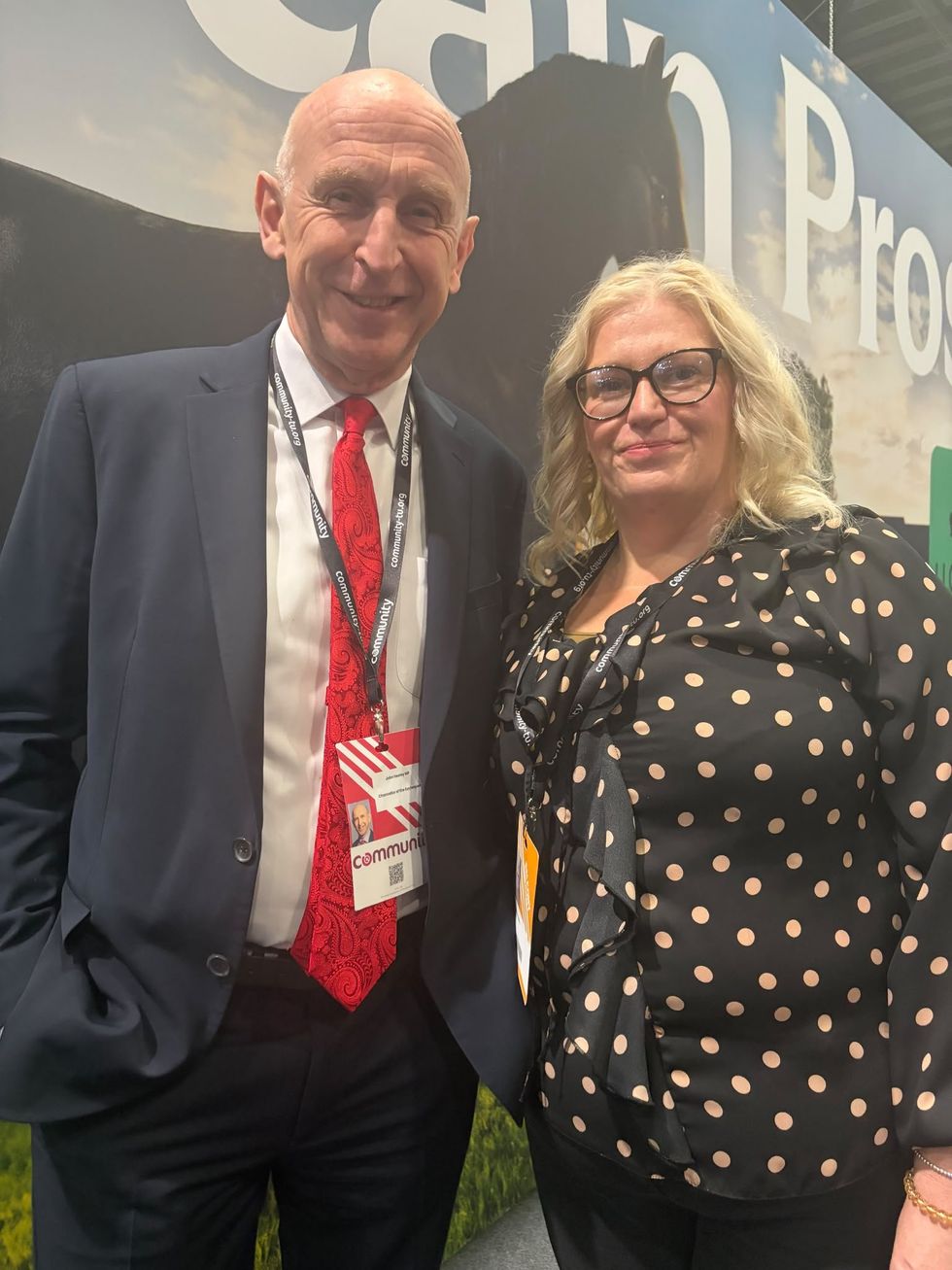 John Healey and Emma Murphy
