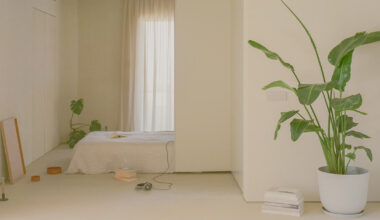 a series of joinery elements replaces walls in 1970s athens apartment