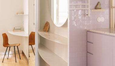 BUREAU uses color and translucency to shape lilac apartment in lisbon