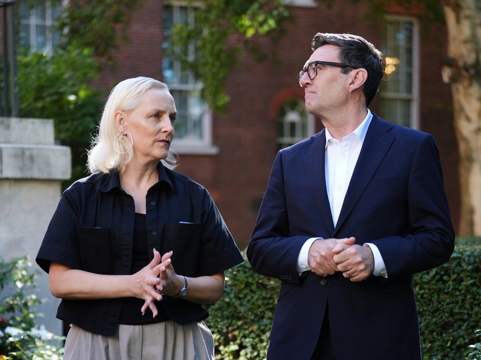 Marie-France Van Heel and Andy Burnham