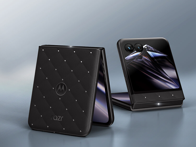 motorola gives its razr a quilted shell covered in swarovski crystals - 1