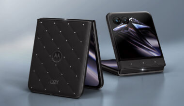motorola gives its razr a quilted shell covered in swarovski crystals