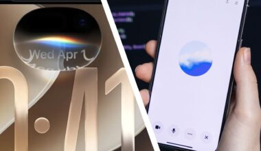 Split screen image of Siri AI and ChatGPT Voice Mode.