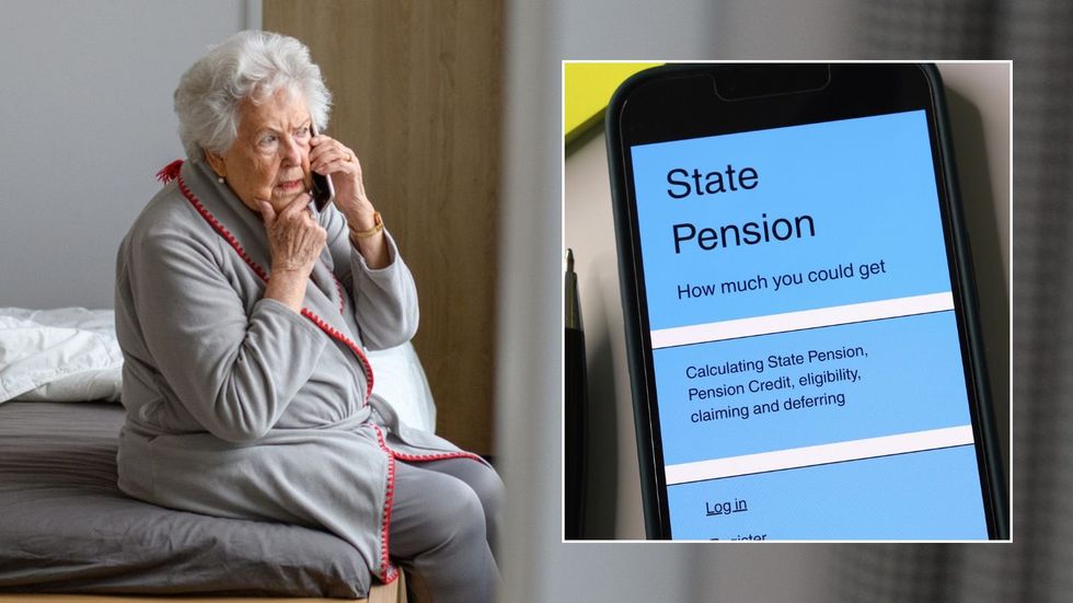 Pensioner worried and state pension forecast tool